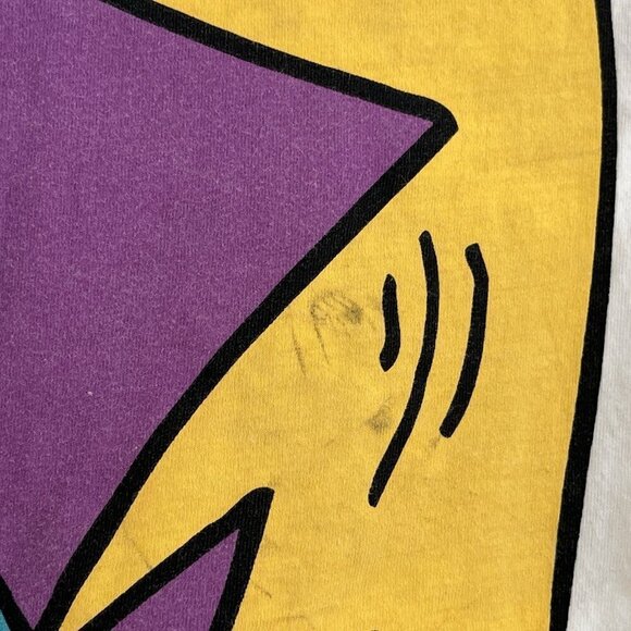 Keith Haring Wind Surf Womens Crop Top Tie-Dye T Shirt XL Repro Pop Art Grafitti - Picture 8 of 8